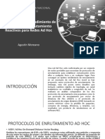 Comparación Del Rendimiento de Protocolos de Enrutamiento Reactivos para Redes Ad Hoc