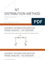 Moment Distribution Method: Structural Theory 2 CE 421