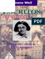 Escritos Esenciales de Simone Weil (Extracto) - Eric O. Springsted (Ed.)