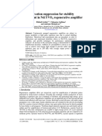 Bifurcation Suppression For Stability Improvement in Nd:YVO Regenerative Amplifier