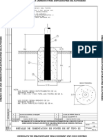 ++ Detalle de Cimentacion de Poste de BT