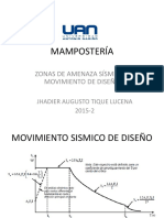 MAMPOSTERIA - Zonas de Amenaza Sismica y MSD