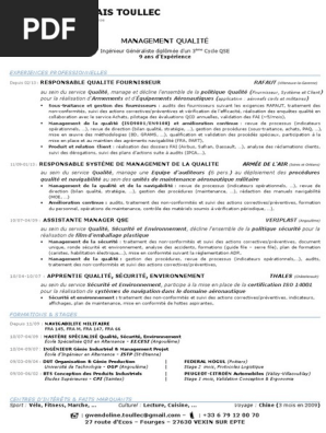 Lettre De Motivation Qse