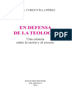 Cordovilla - en Defensa de La Teologia (Fragmento) PDF