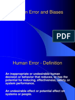Human Error & Biases: Causes, Types & Reduction
