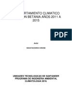 Análisis climático estación Betania 2011-2015