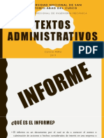 Textos administrativos