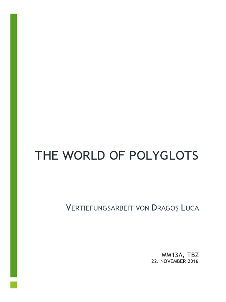 Understanding Polyglots and Language Learning | PDF | Multilingualism ...