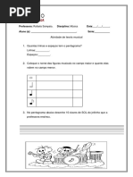 Atividade 1 - 1ª e 2º Ano