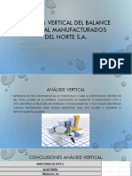 Análisis Vertical Del Balance General Manufacturados Del Norte