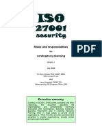 ISO27k Roles and Responsibilities for Contingency Planning