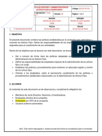 Es-Gc-Po-03 Política de Gestión y Administración de Activos Fijos e Inventarios