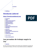 Jornadas laboral Honduras