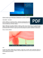 Cómo Evitar Que Windows Defender Te Envíe Notificaciones Todo El Rato