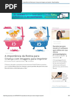 A Importância Da Rotina Para Criança Com Imagens Para Imprimir - Blog PsiquEasy