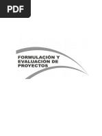 Formulacion y Evaluacion de Proyectos
