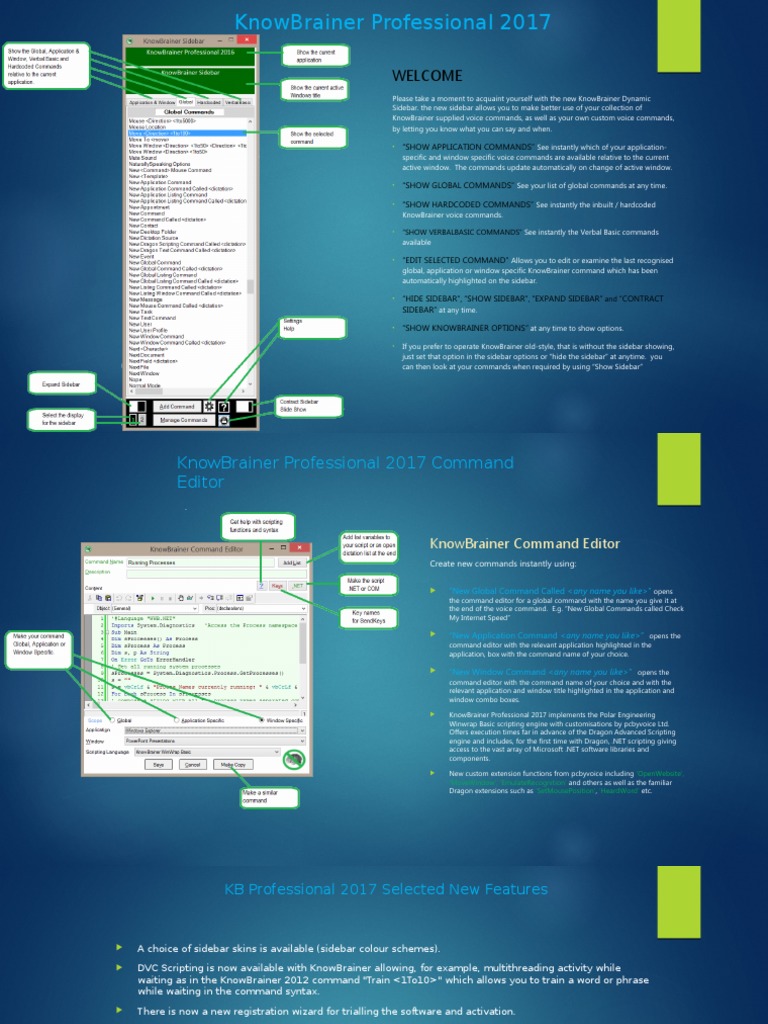 KnowBrainer Professional 2017 Overview | PDF | Scripting Language | Tab ...