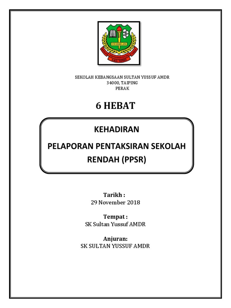 Muka Depan Laporan | PDF