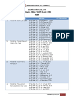 Jadwal Pelatihan Day Care - 2019