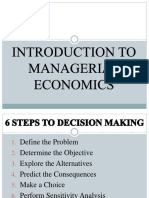 Intro to Economic Decision Making