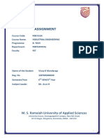 Assignment: M. S. Ramaiah University of Applied Sciences