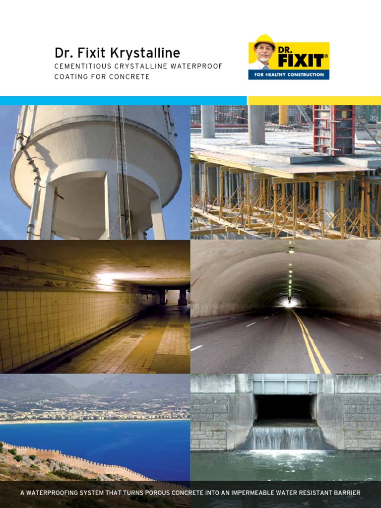 DF Krystalline Brochure 49 1 | PDF | Concrete | Corrosion