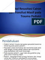 Protokol Resusitasi Cairan Dan Transfusi Masif Pada Trauma