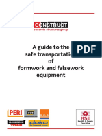 Guide To Safe Transportion of Formwork and Falsework