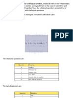 2.6. Relational and Logical Operators