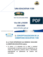 Cobertura Educativa y EBI