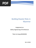 Building Disaster Risks in Myanmar