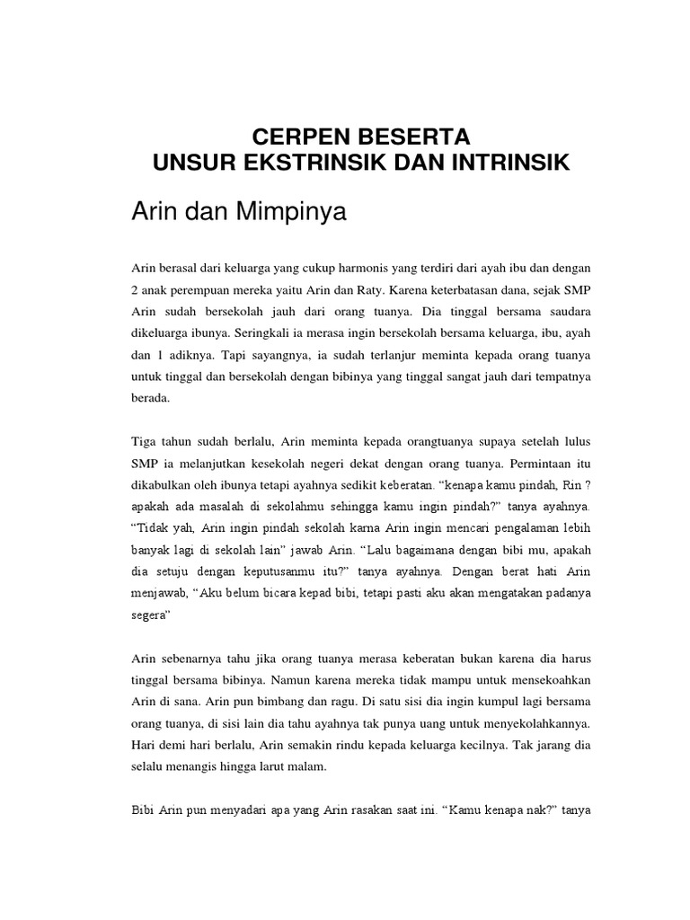 50+ Cerpen persahabatan beserta unsur intrinsik dan ekstrinsik ideas