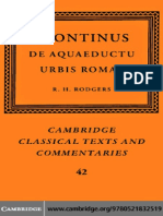 (Frontinus, R.H. Rodgers (Ed.) ) Frontinus de Aqua (BookFi) PDF