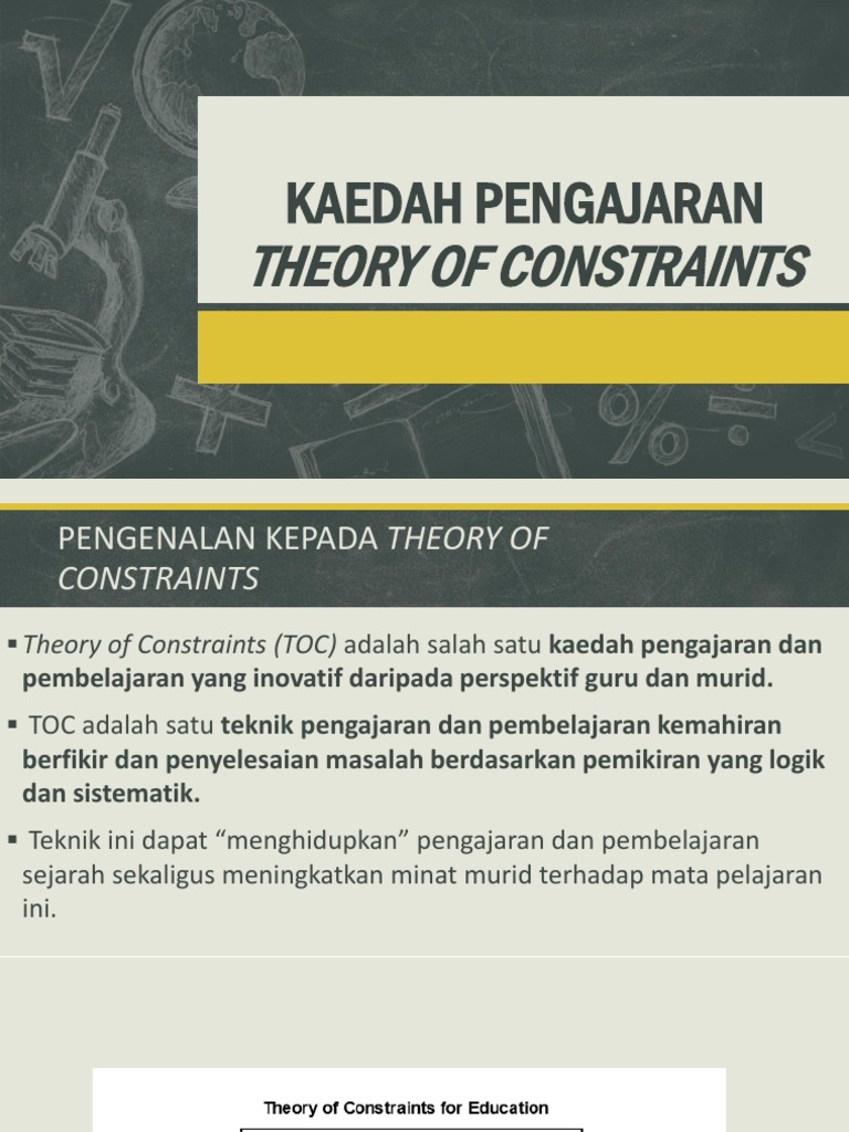 Kaedah Pengajaran Theory of Constraints | PDF | Karier & Perkembangan ...