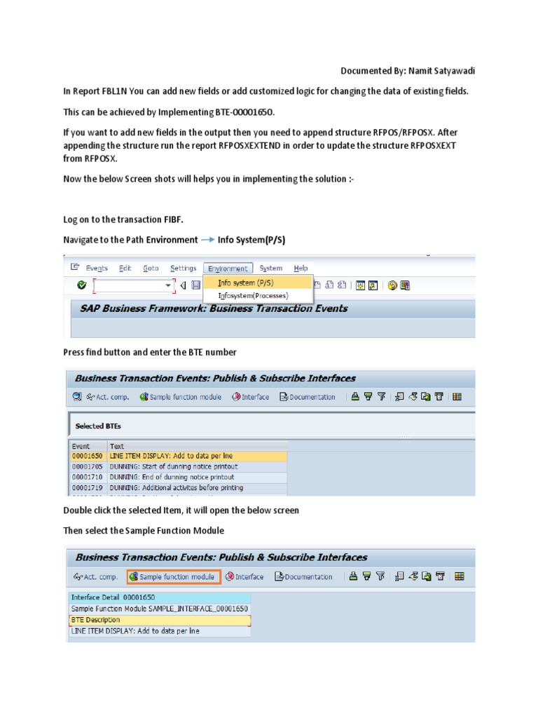 FBL1N Report PDF PDF