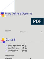 Drug Delivery Systems: Pharmaceutical Technology Petra University. 1