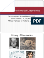 Memory and Medical Mnemonics