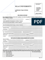 Passport Photo and Application for Verification of Documents