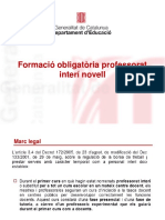 Formació Obligatòria Professorat Interí Novell