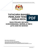 Edisi Kedua Tatacara Baharu Penilaian Tender Kerja Kecil