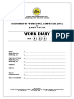 Work Diary: Assessment of Professional Competence (Apc)