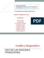 Razones Financiera - Matriz y Subsidiaria