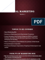 Rural Marketing: Module-3