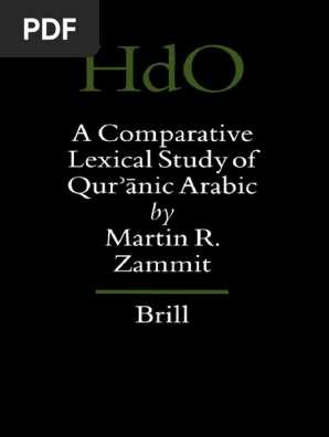 a comparative lexical study of quranic arabic brill hdo 2002 pdf lexicon languages of asia