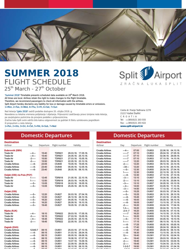 Split Airport Summer Flights | PDF | Norwegian Air Shuttle | Transport ...