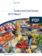 Food Access and Cost Survey Report 2013 Report