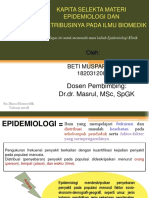 Kapita Selekta Materi Epidemiologi Dan Konstribusinya Pada Ilmu Biomedik