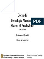 Corso Di Tecnologia Meccanica Sistemi Di Produzione Trattamenti Termici - Prove Sui Materiali