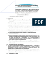 Especificaciones Técnicas: 1. Especificaciones Generales Y Tecnicas 1.1. Generalidades