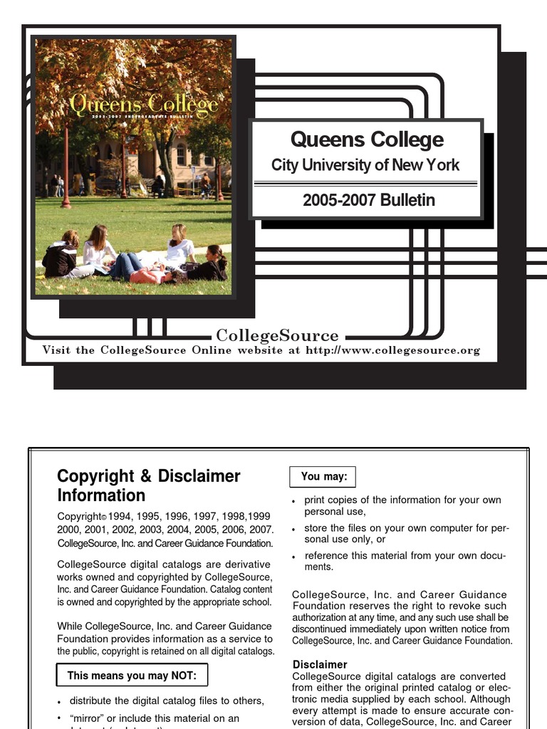 Cuny Queens College 115980 | PDF | Workweek And Weekend | College